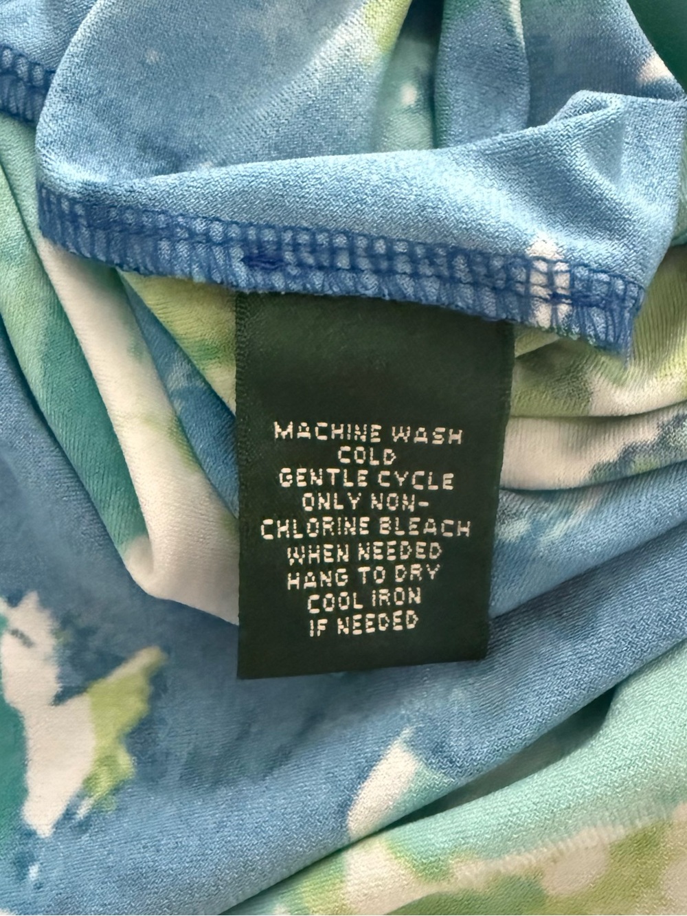 NWT Lauren by Ralph Lauren Blue & Green Floral V-Neck Sleeveless Dress! 16W NEW! - Picture 9 of 10